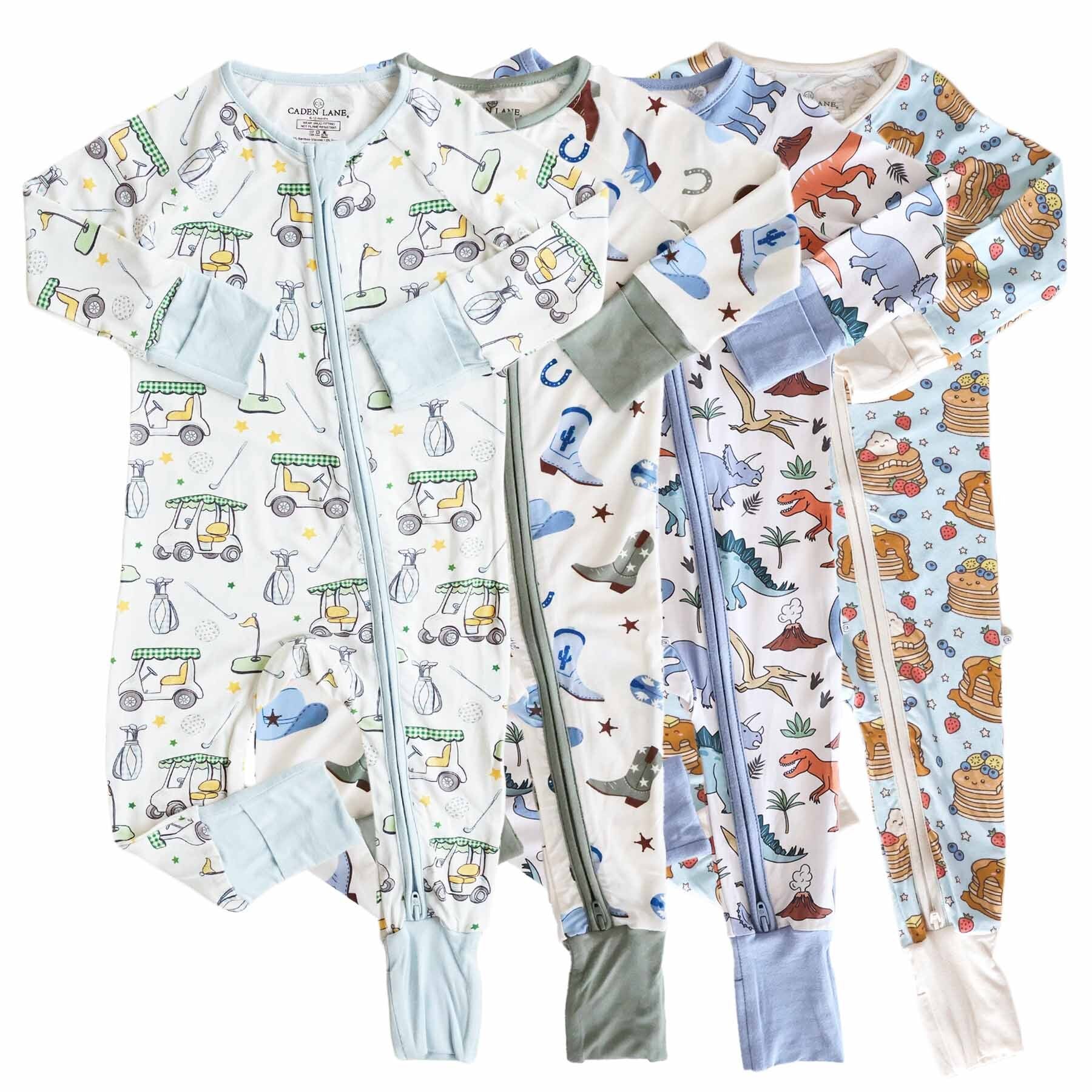 Convertible Zip Rompers for Boys