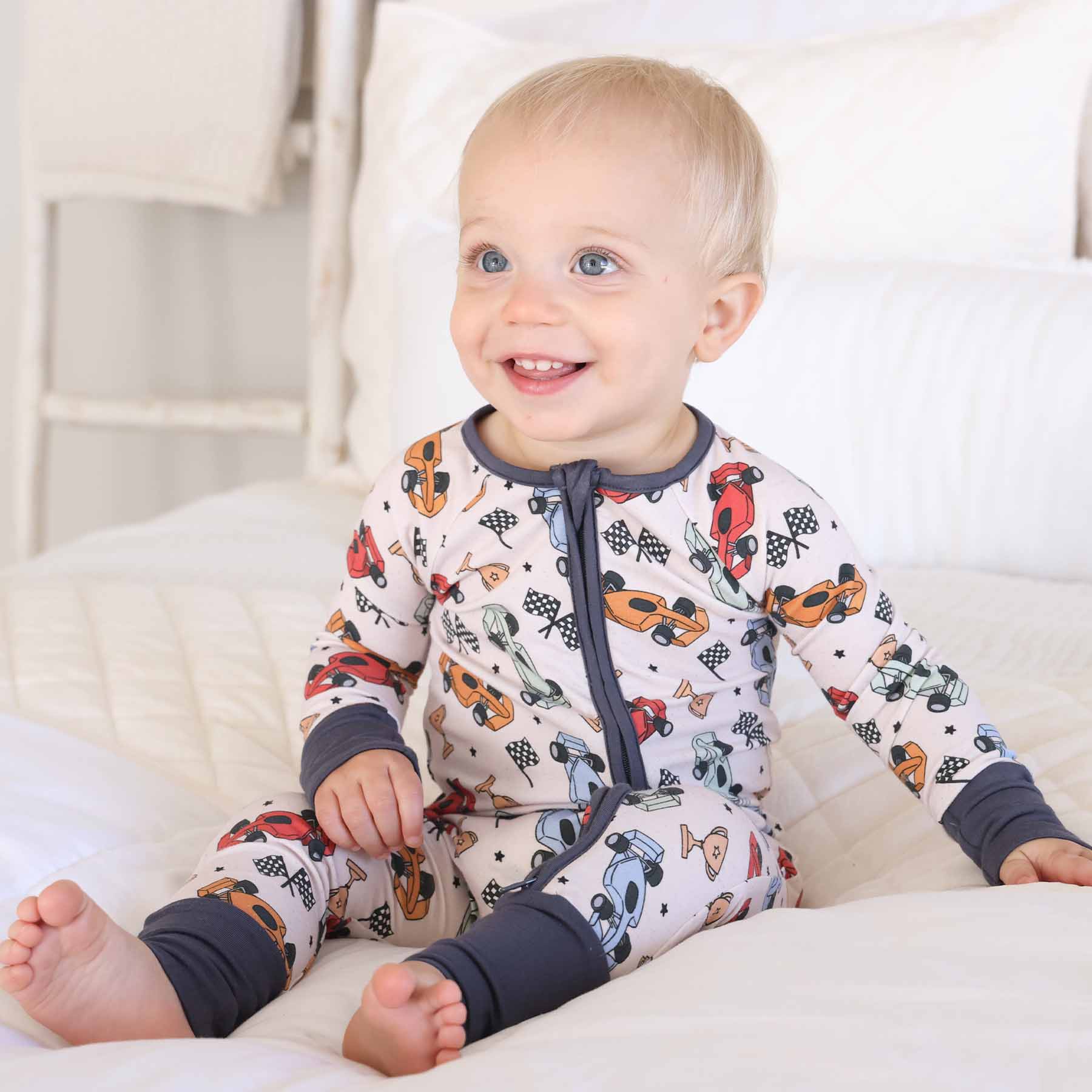 Convertible Zip Rompers for Boys