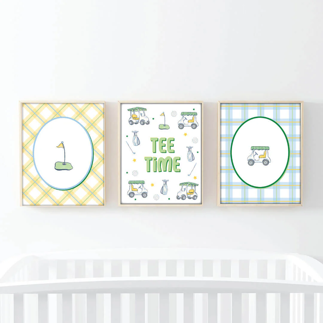 Country Club Cuties Bundled Digital Nursery Wall Art | Green