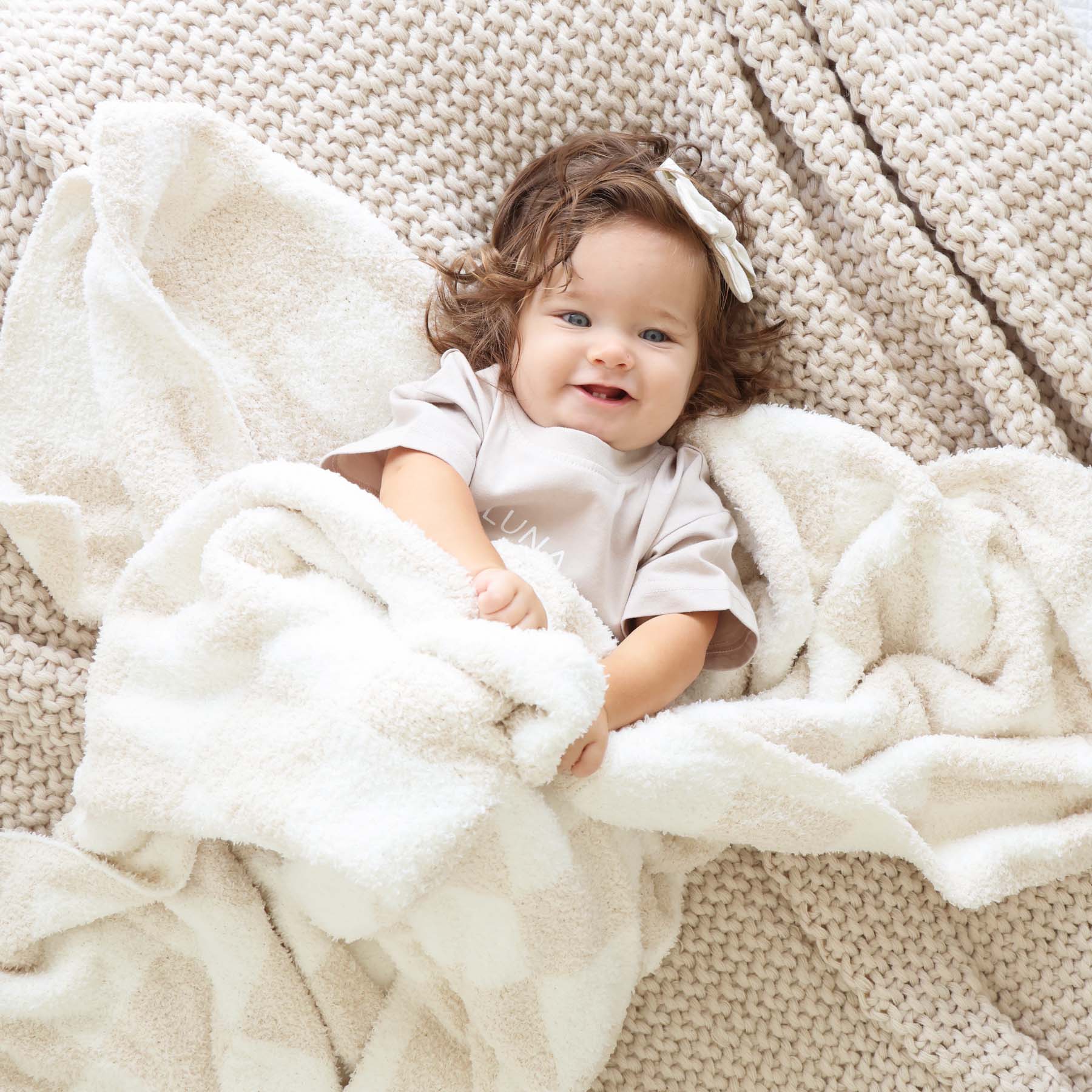 CuddleLaneâ¢ Luxe Blankets | Toffee Check