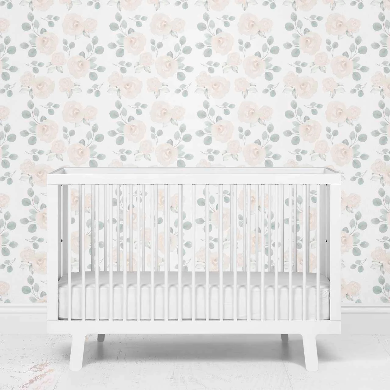 Eleanor's Ivory Floral Removable Wallpaper