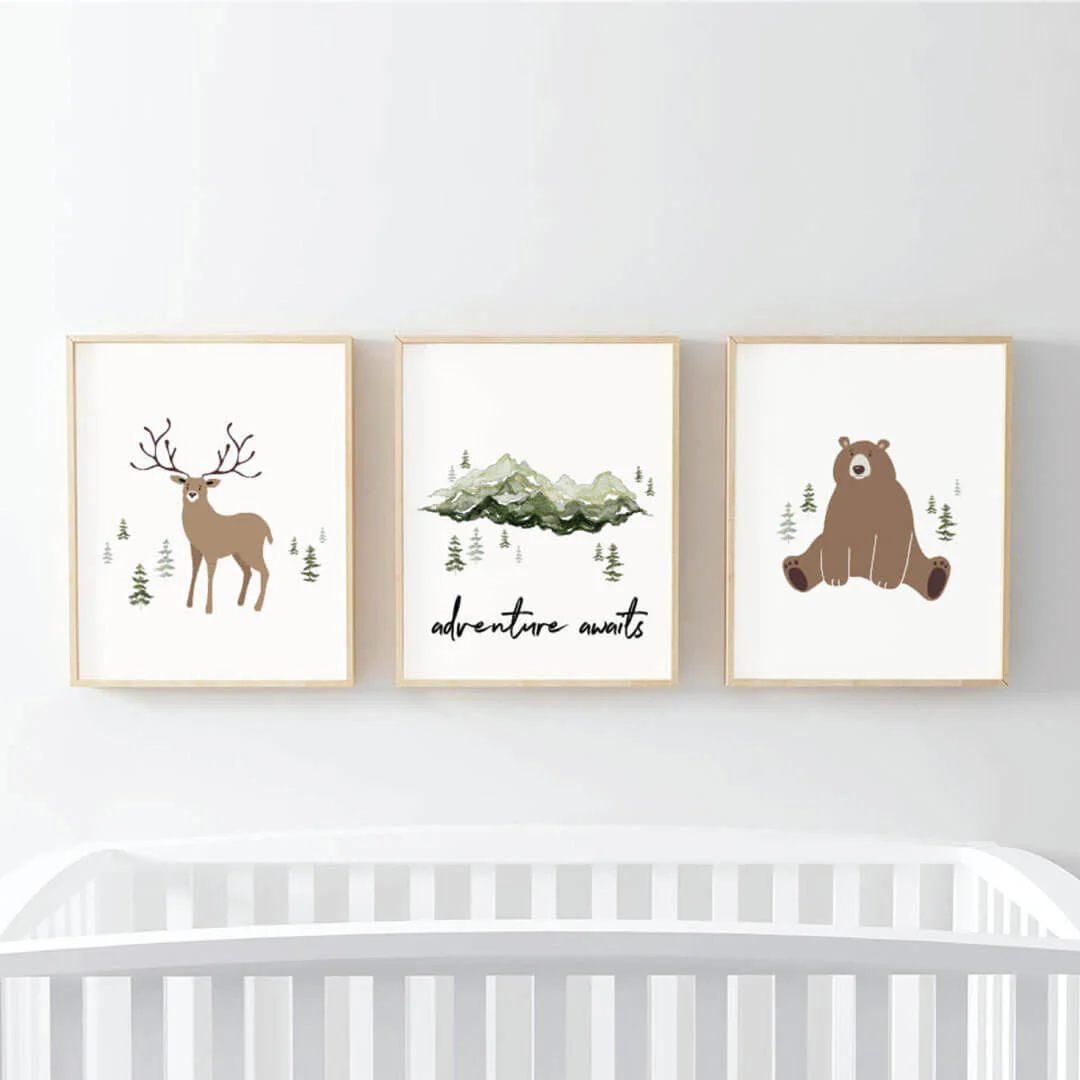 Forest Friends Bundled Digital Nursery Art