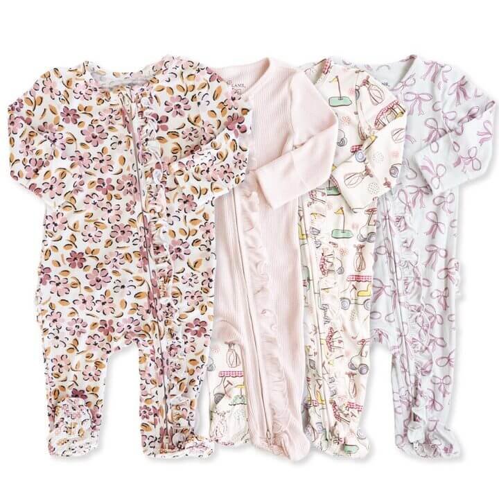 Girl Ruffle Zipper Footies | Best Sellers