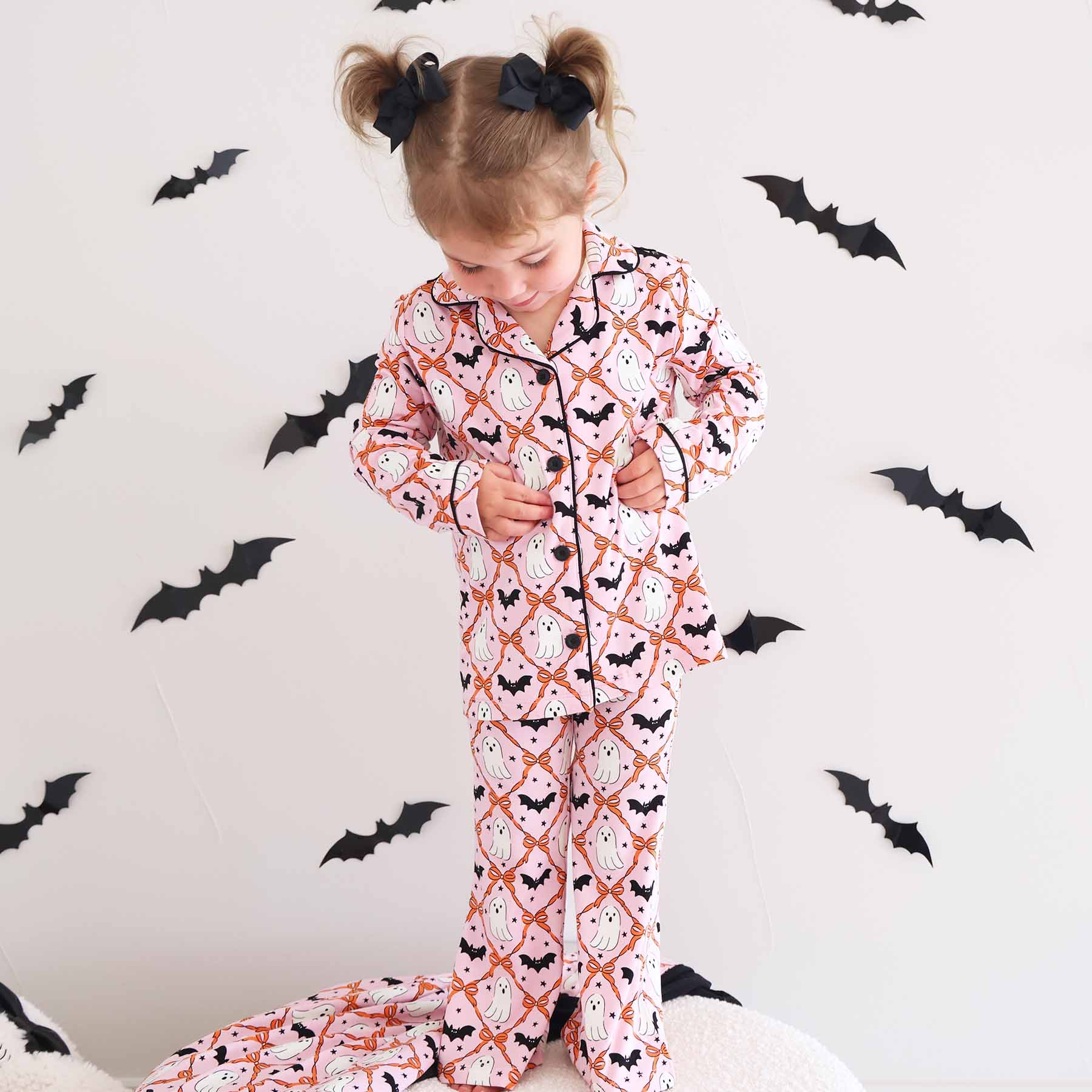 Girl's Two Piece Flare Lounge Set | Boo Babes
