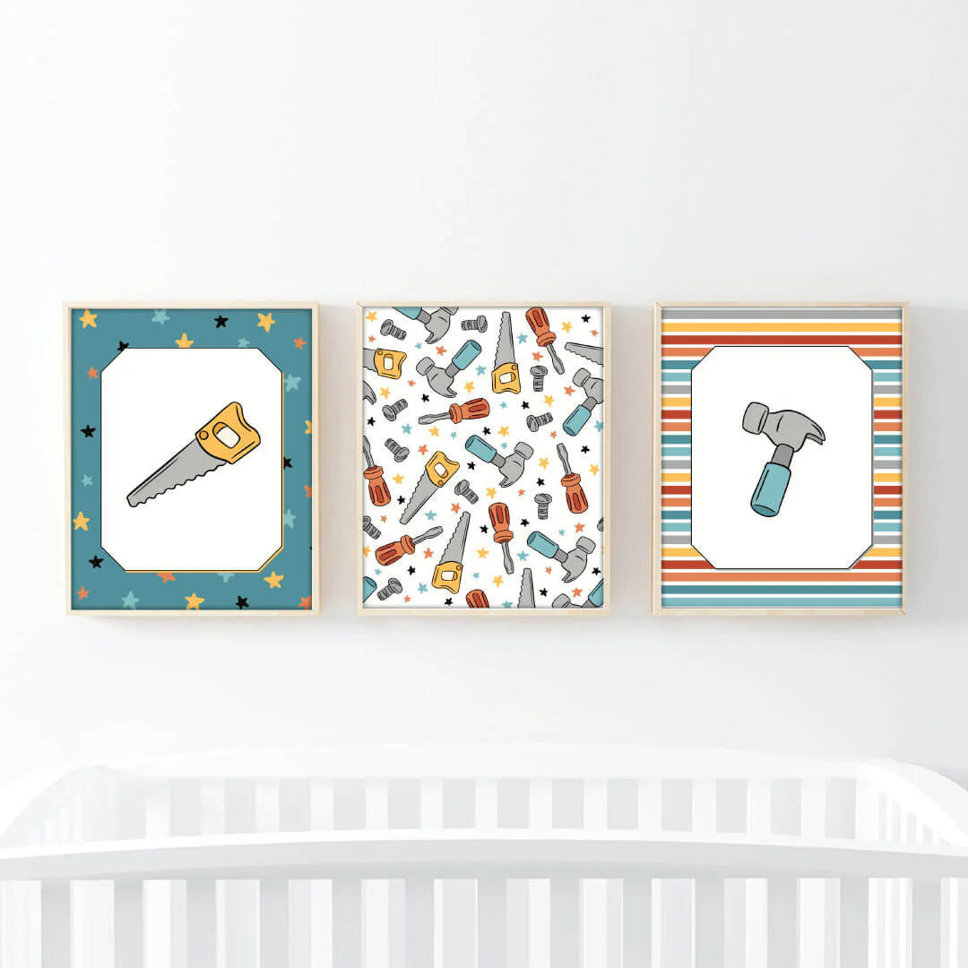 Hammer Time Bundled Digital Nursery Wall Art
