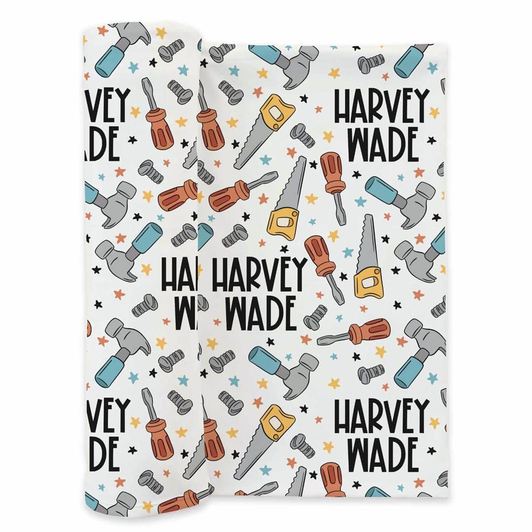 Hammer Time Personalized Swaddle Blanket